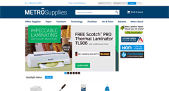Desktop Screenshot of metrosupplies.com